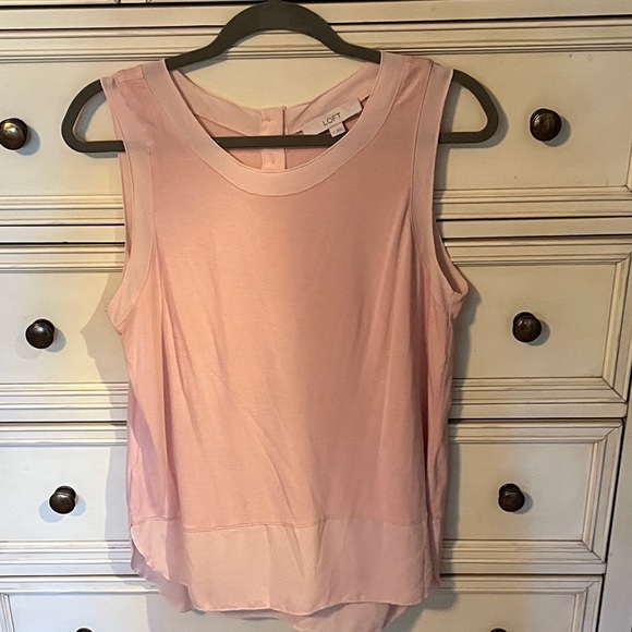 LOFT Soft Pink Tank Top - Picture 1 of 4